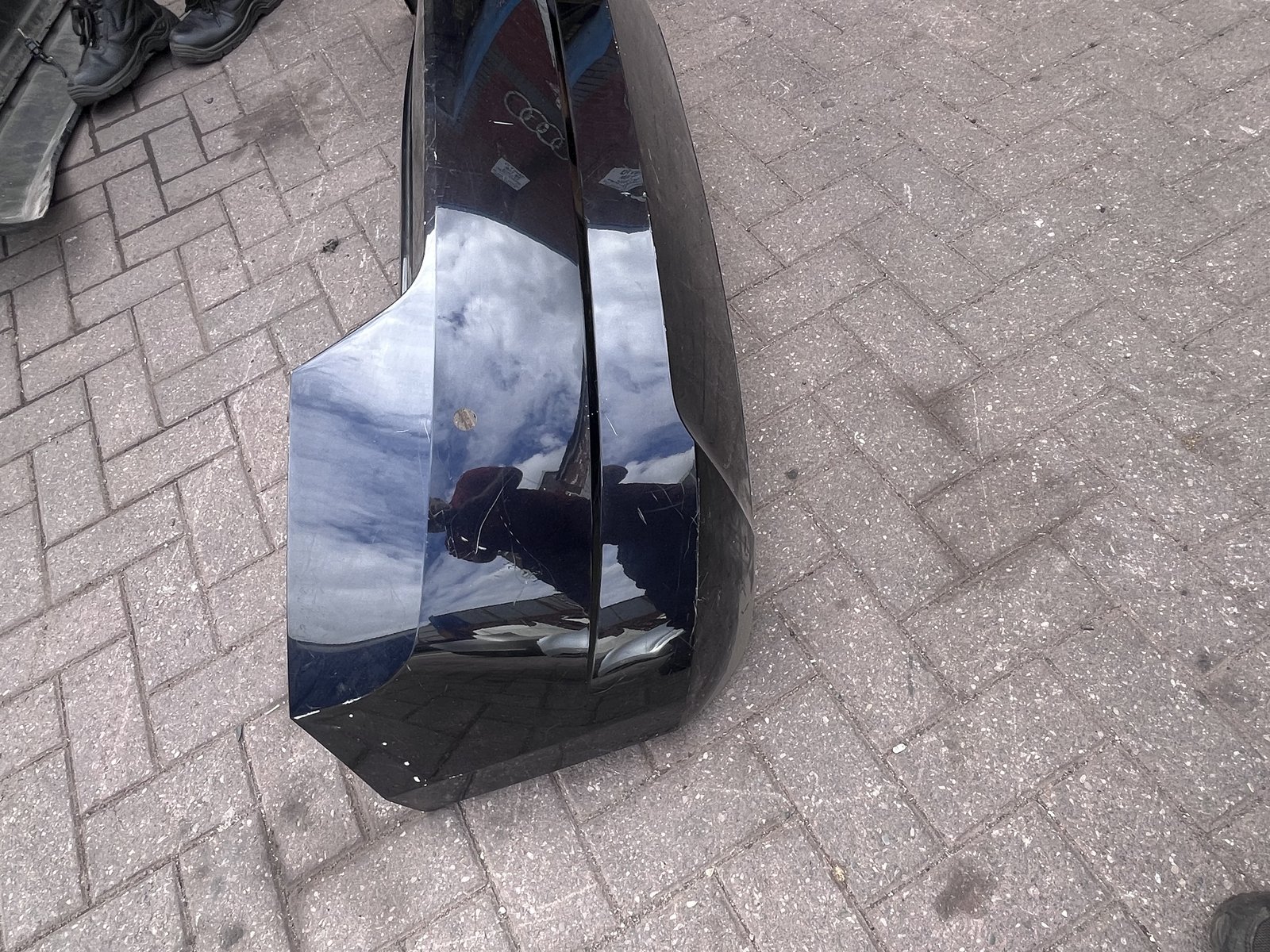 SKODA FABIA MK3 REAR BACK BUMPER BLACK LF9R photo 4