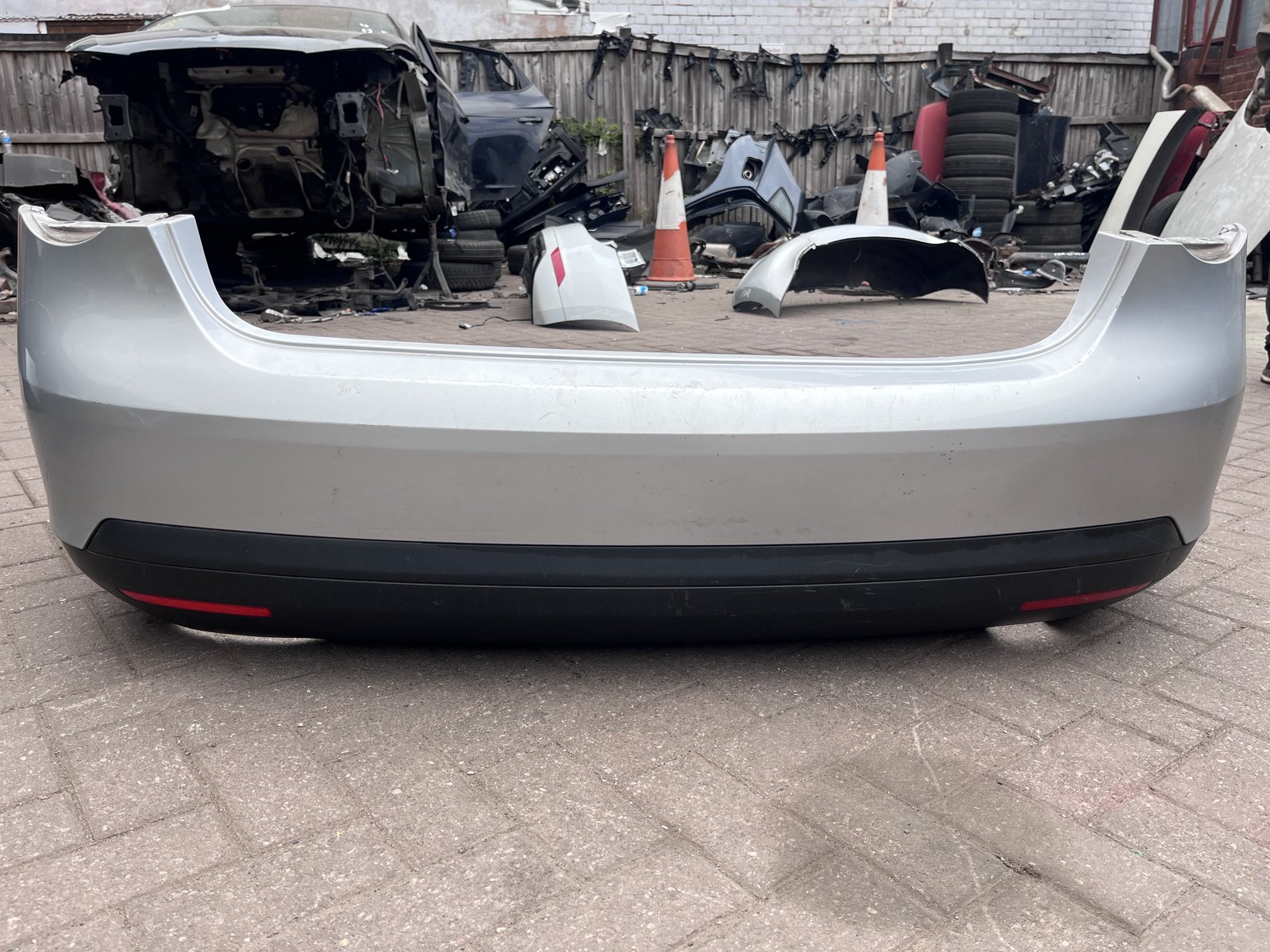 2010 VW JETTA REAR BACK BUMPER SILVER LA7W photo 4