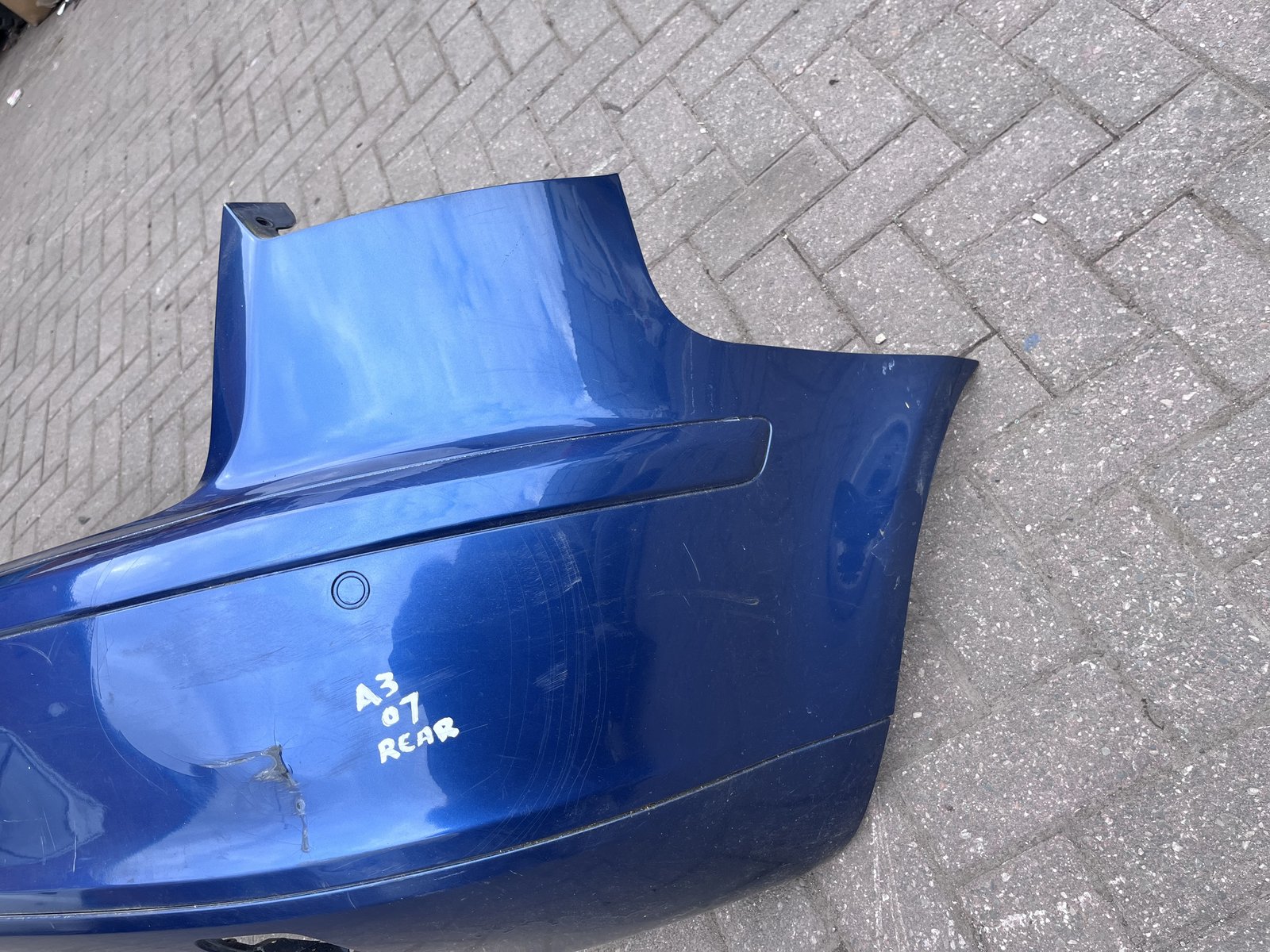 2008 AUDI A3 07 PRE FACE REAR BACK BUMPER BLUE photo 3