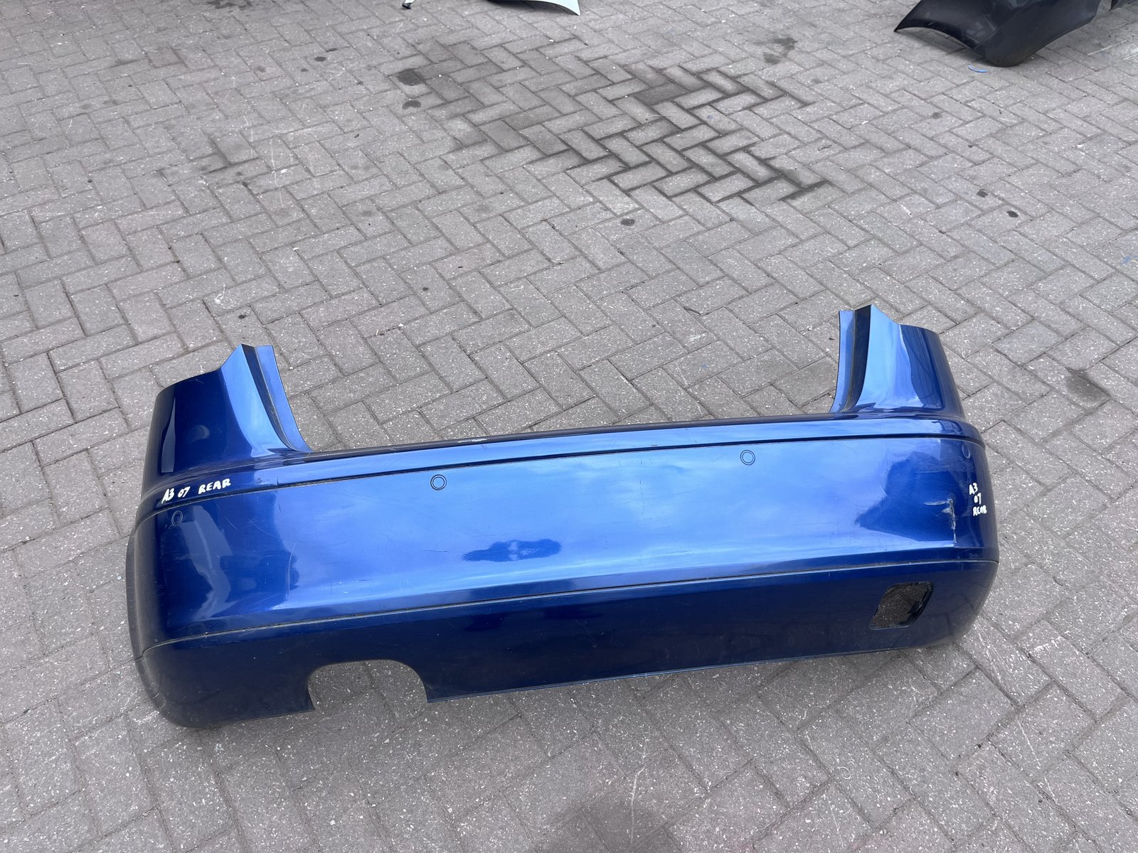 2008 AUDI A3 07 PRE FACE REAR BACK BUMPER BLUE