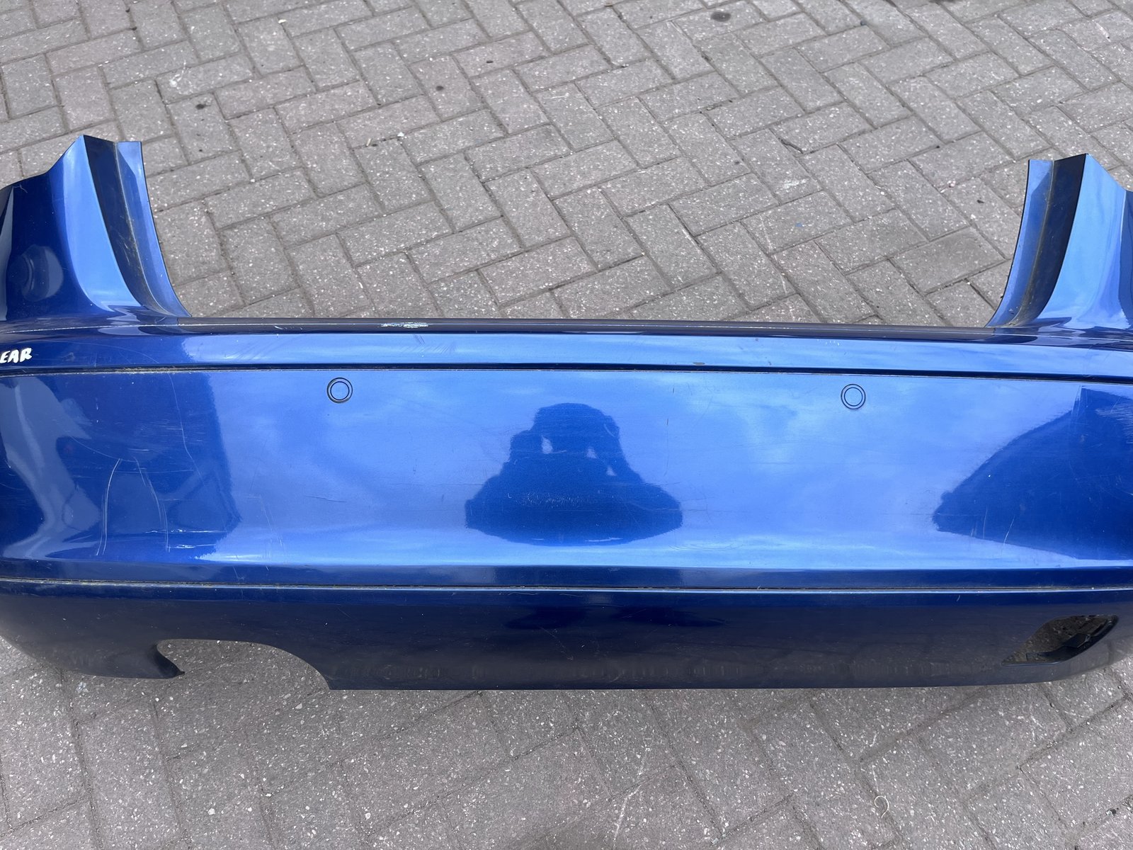 2008 AUDI A3 07 PRE FACE REAR BACK BUMPER BLUE photo 4