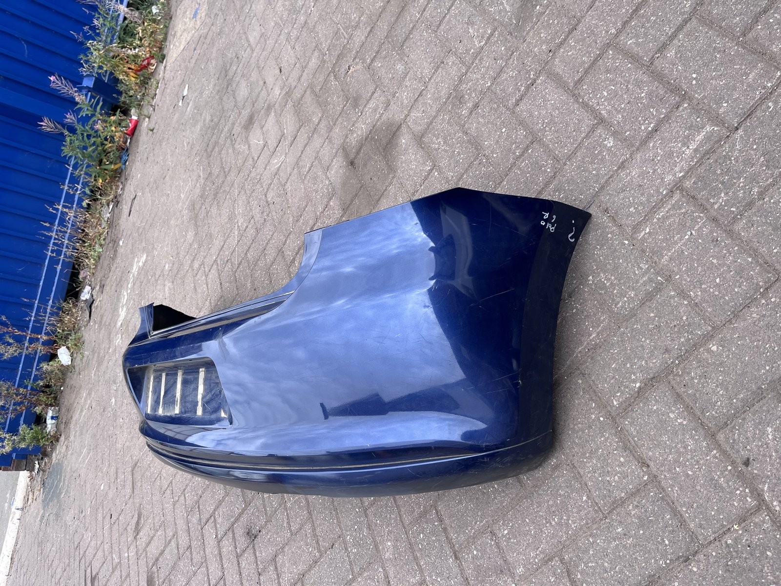 VW POLO 6R REAR BACK BUMPER BLUE LD5Q photo 3