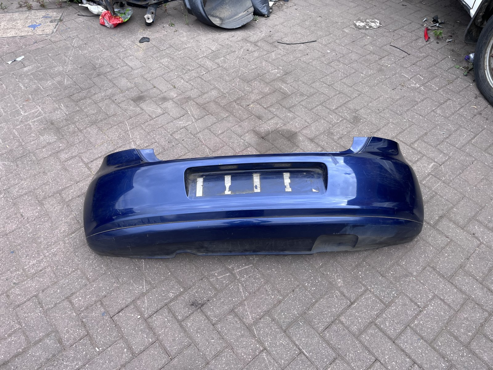 VW POLO 6R REAR BACK BUMPER BLUE LD5Q