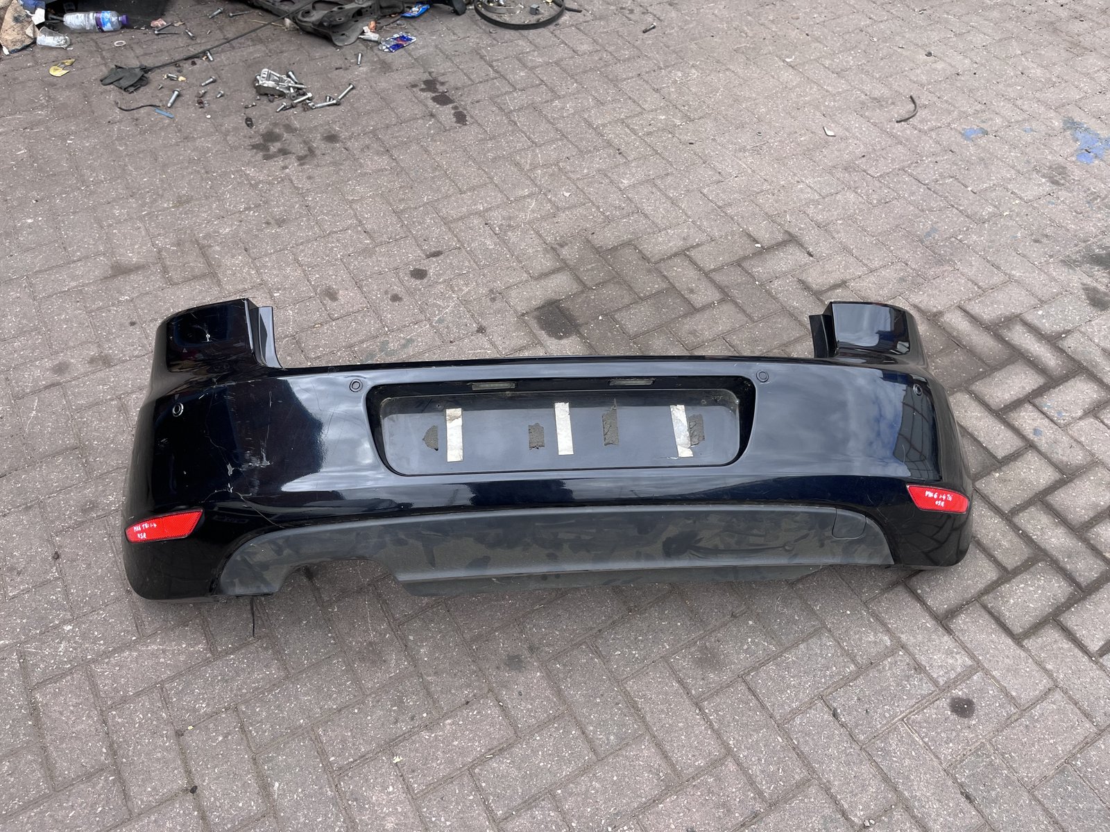 VW GOLF  MK6 REAR BACK BUMBER  BLACK LC9X