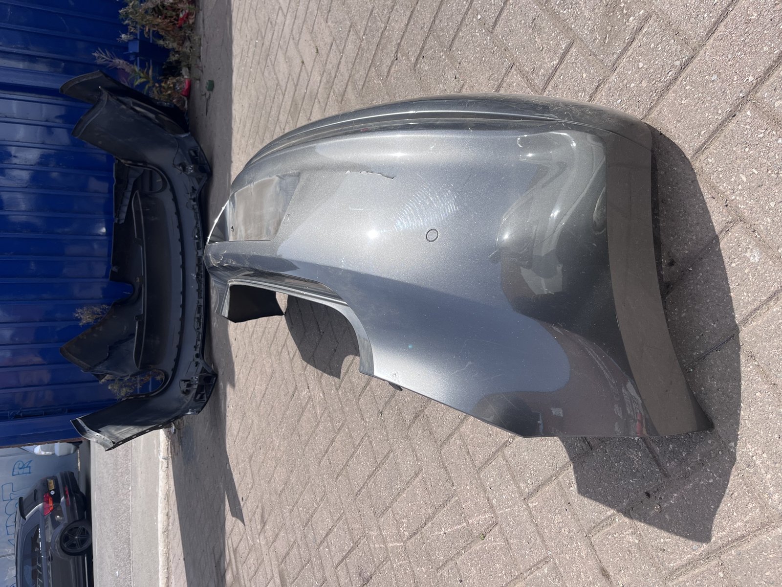 VW POLO 6R REAR BACK BUMPER GREY LD7R photo 4