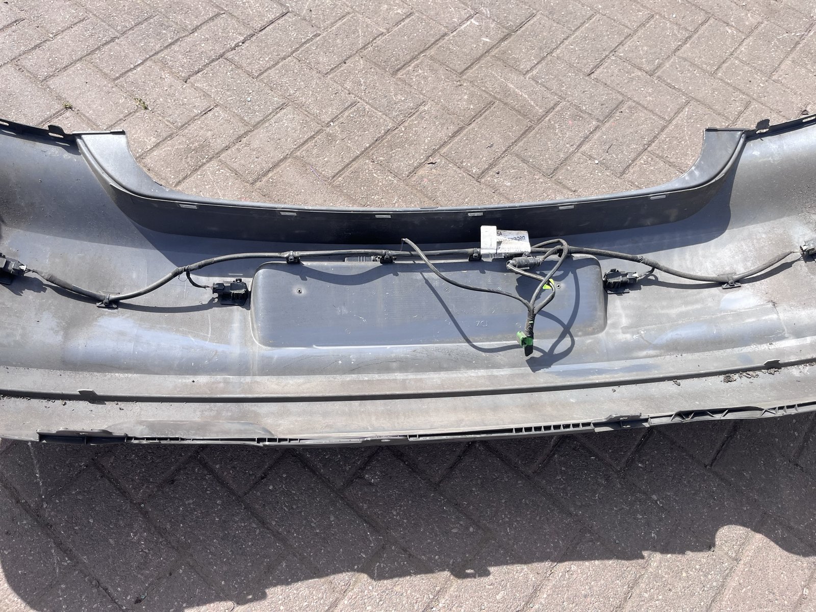 VW POLO 6R REAR BACK BUMPER GREY LD7R photo 9