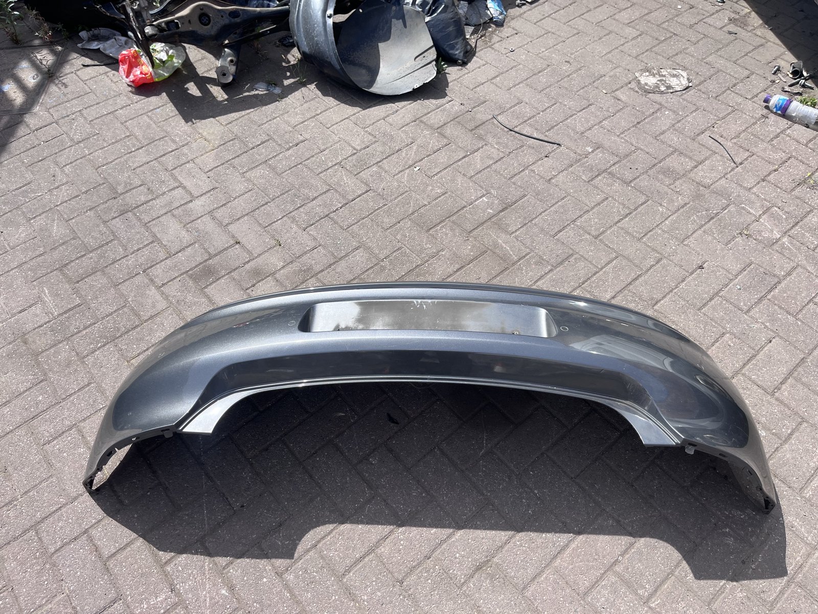 VW POLO 6R REAR BACK BUMPER GREY LD7R