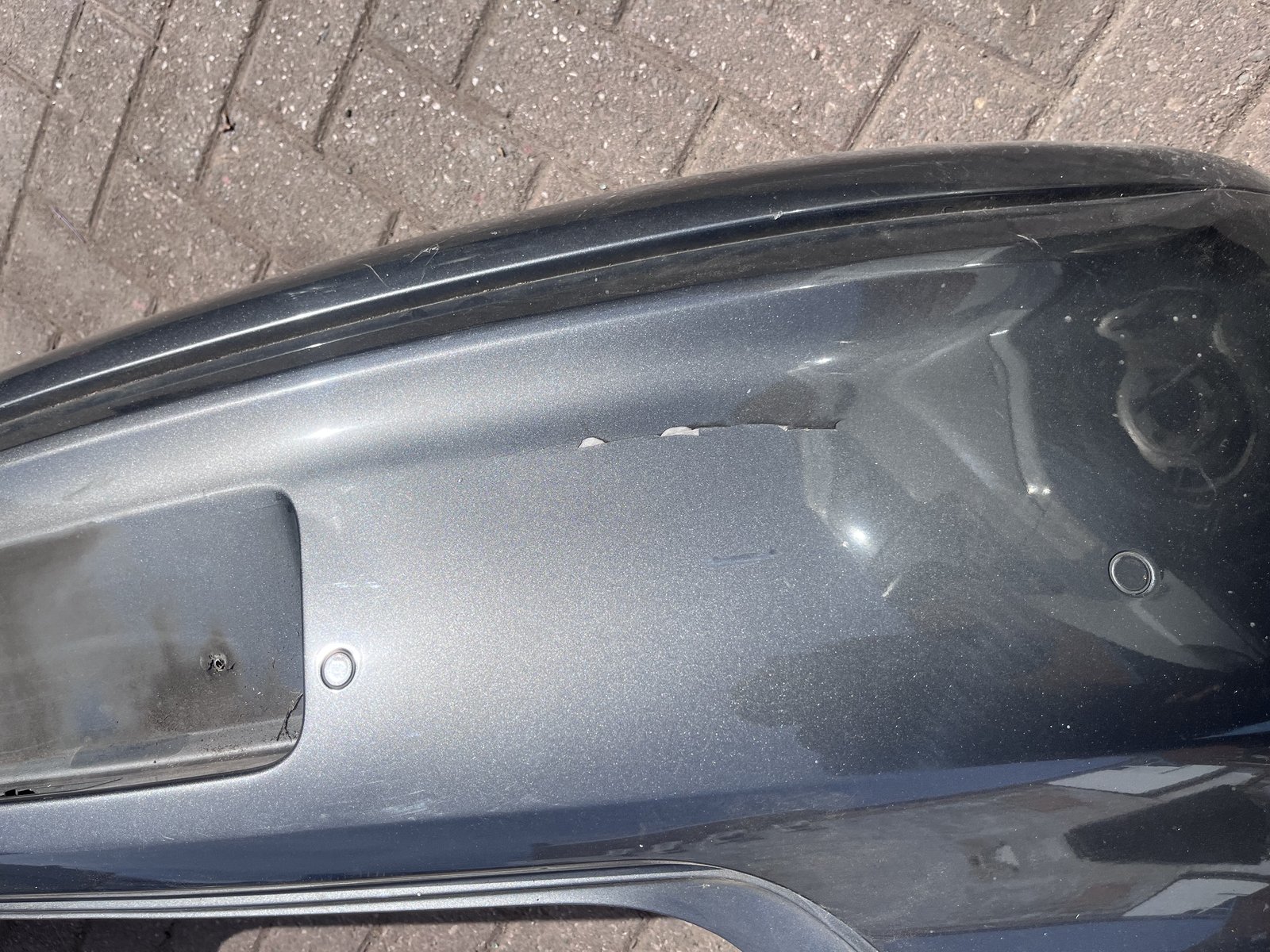 VW POLO 6R REAR BACK BUMPER GREY LD7R photo 5