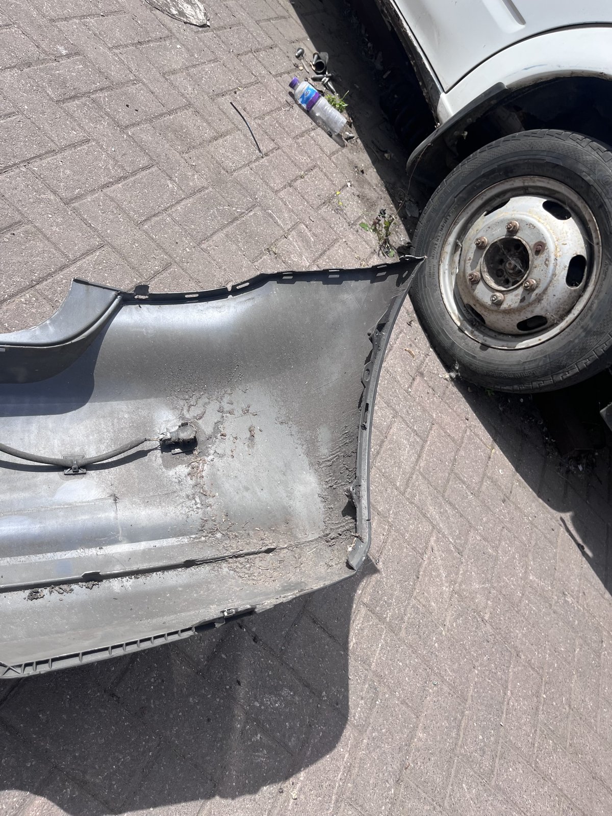 VW POLO 6R REAR BACK BUMPER GREY LD7R photo 8