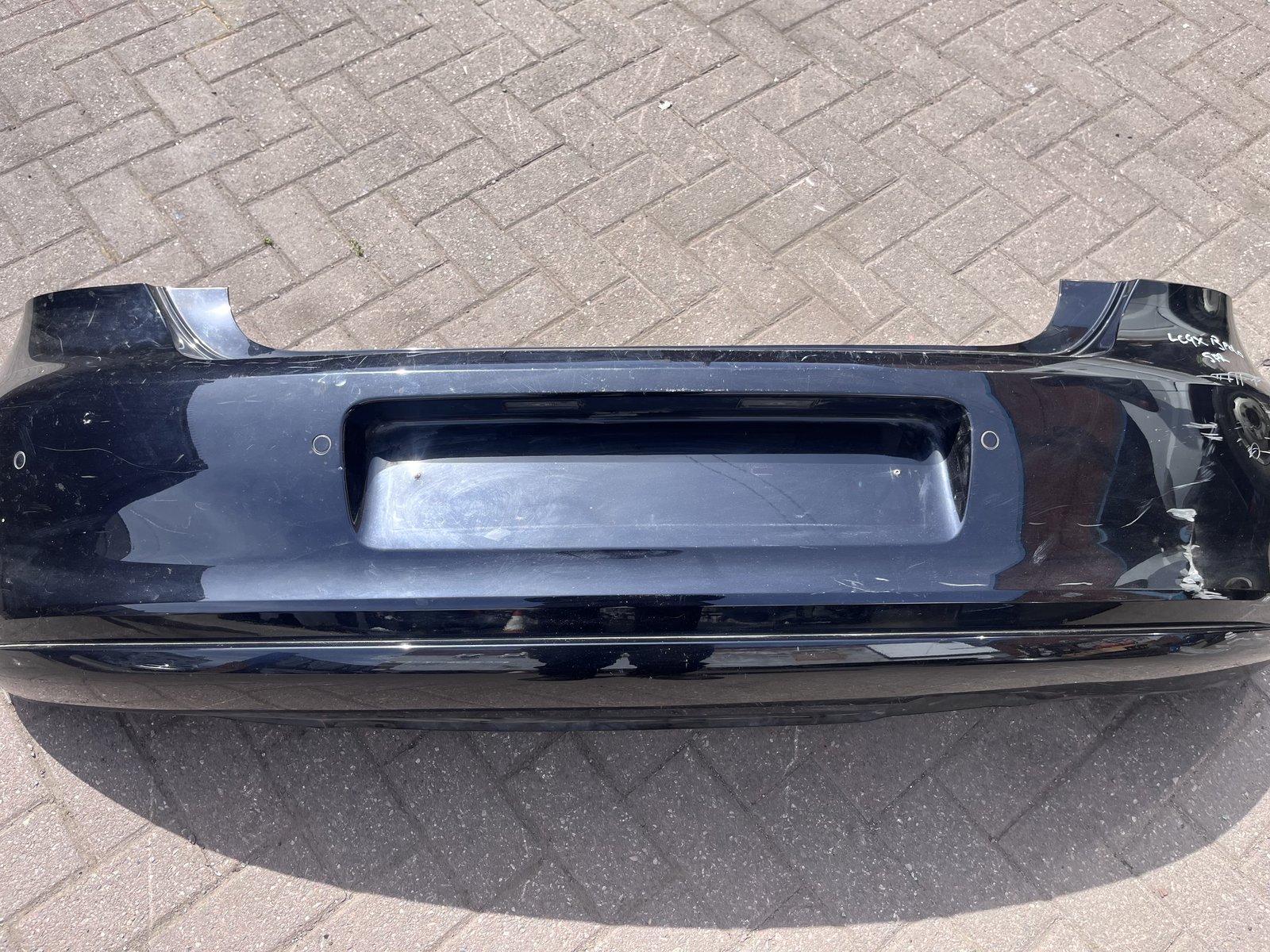 VW POLO 6R 13 REAR BACK BUMPER BLACK LC9X photo 4