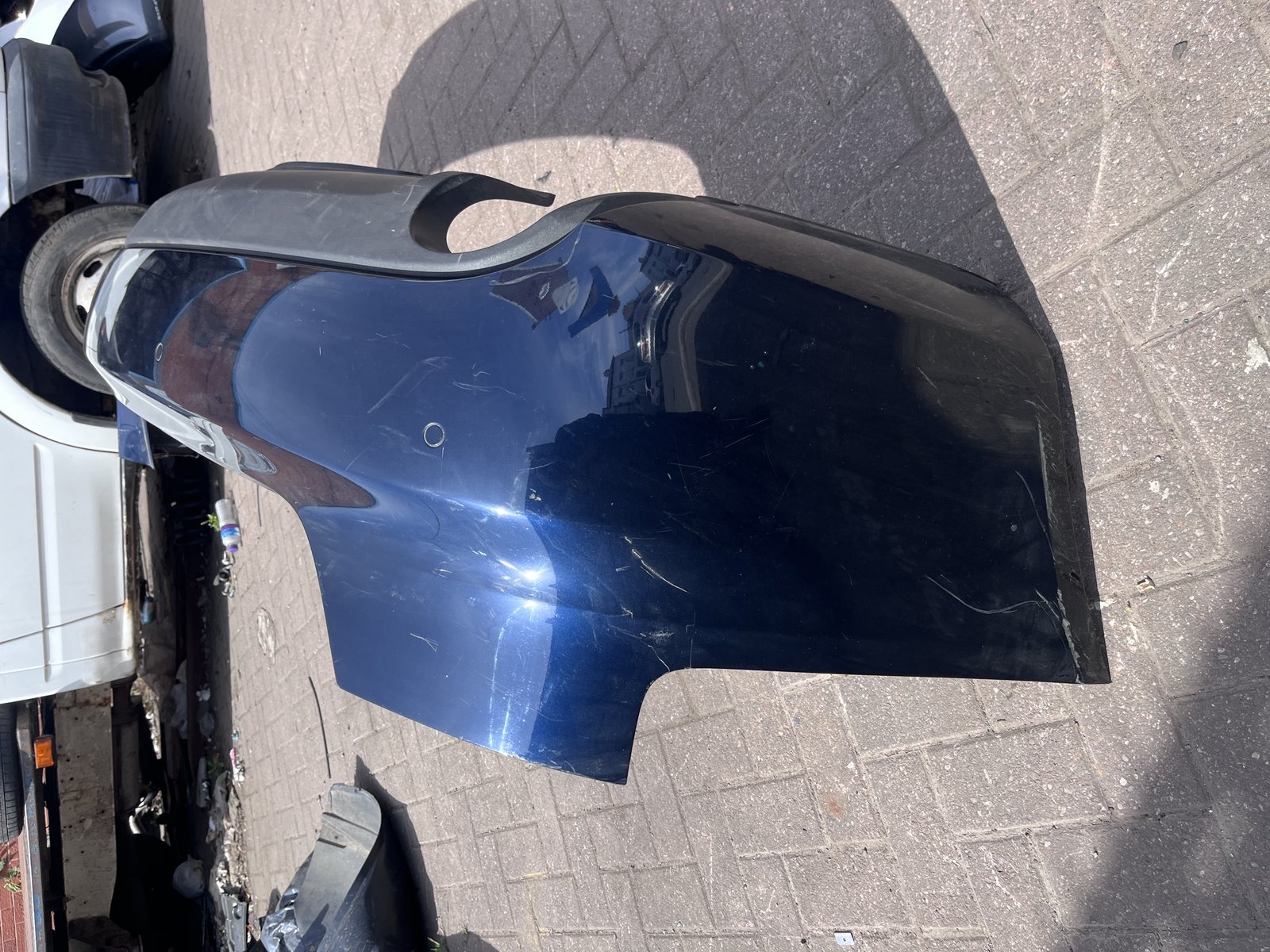 AUDI A4 B8 REAR BACK BUMPER BLUE LZ5A photo 2