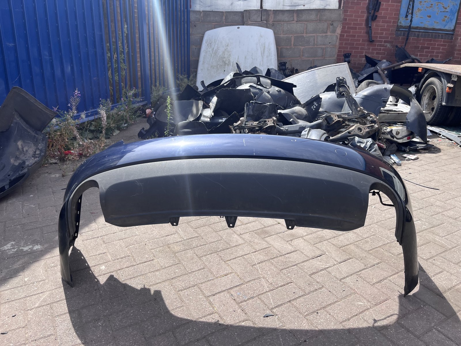 AUDI A4 B8 REAR BACK BUMPER BLUE LZ5A photo 7