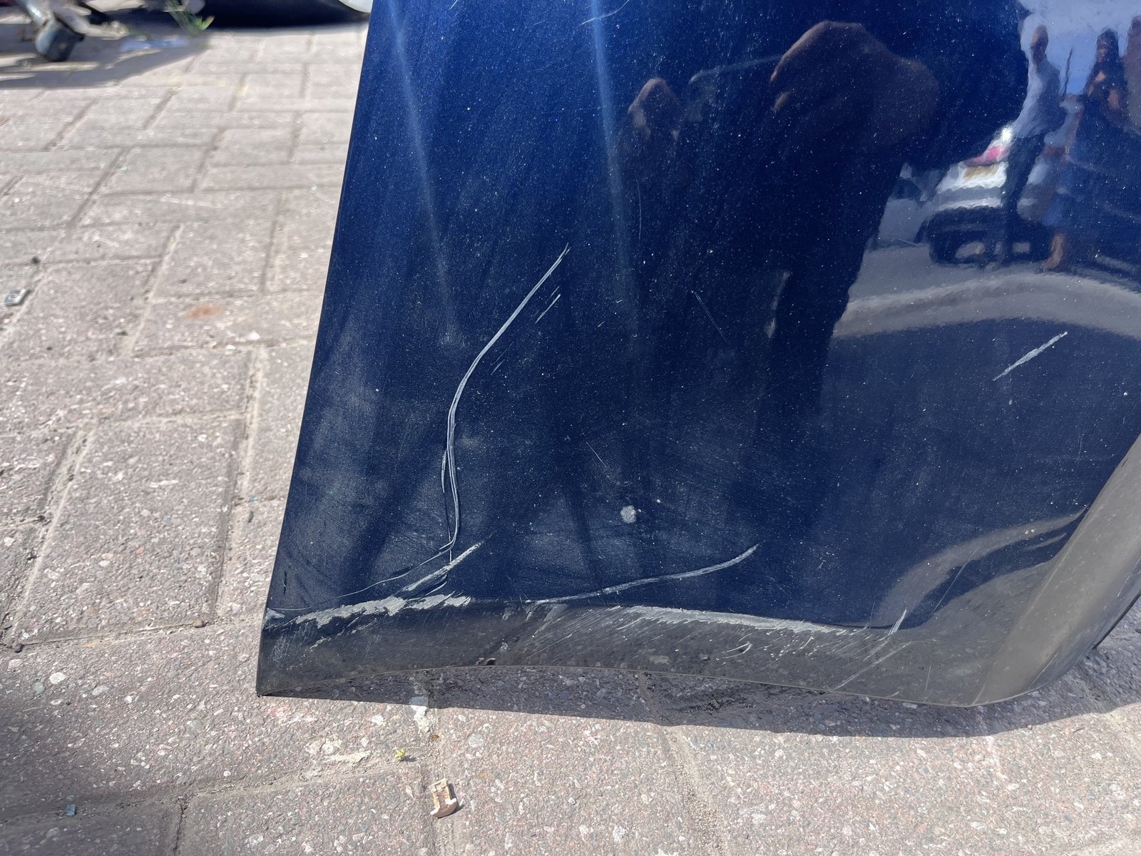 AUDI A4 B8 REAR BACK BUMPER BLUE LZ5A photo 3