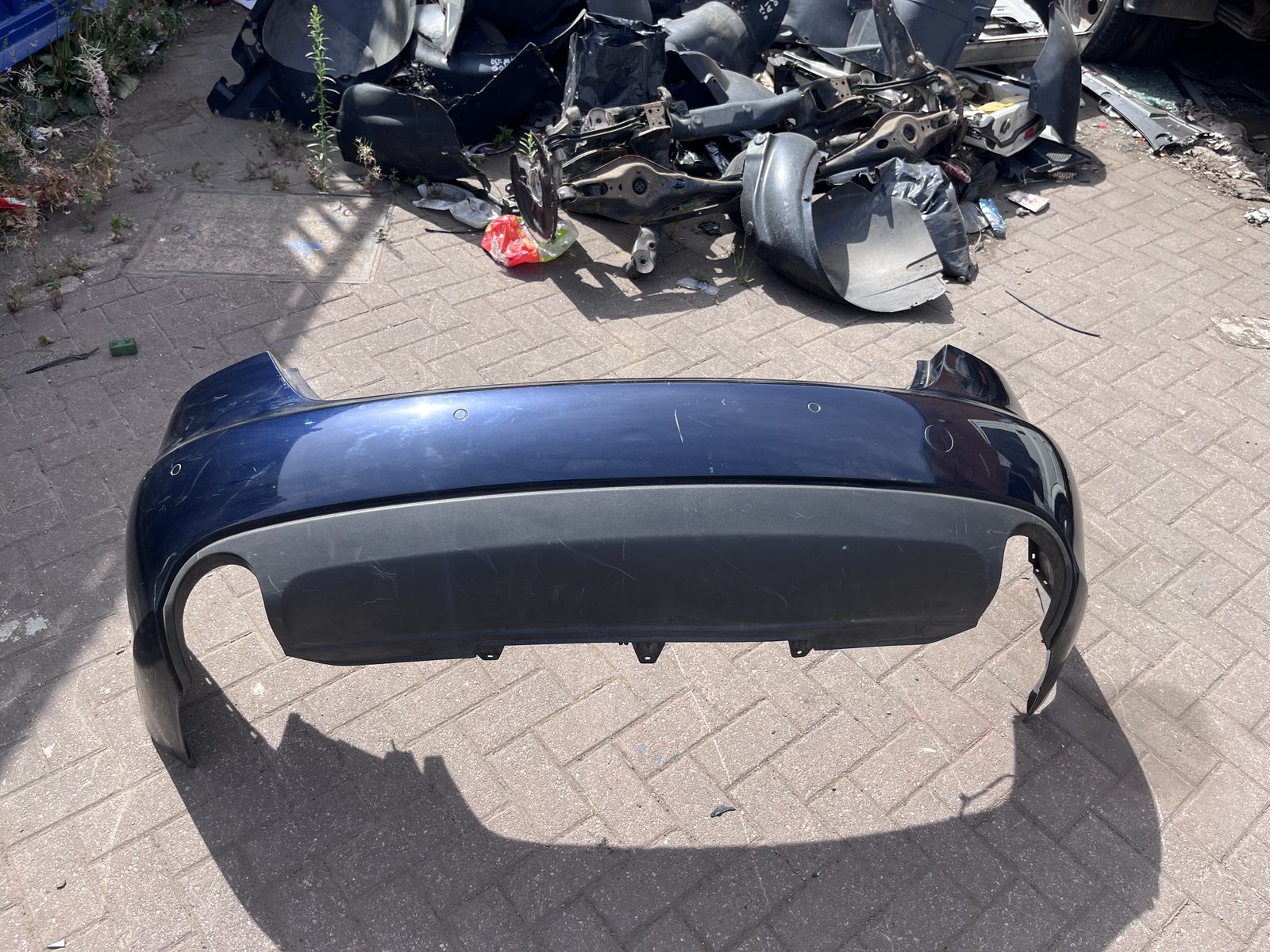 AUDI A4 B8 REAR BACK BUMPER BLUE LZ5A