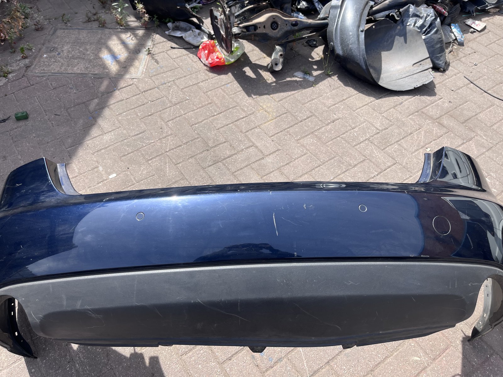 AUDI A4 B8 REAR BACK BUMPER BLUE LZ5A photo 5
