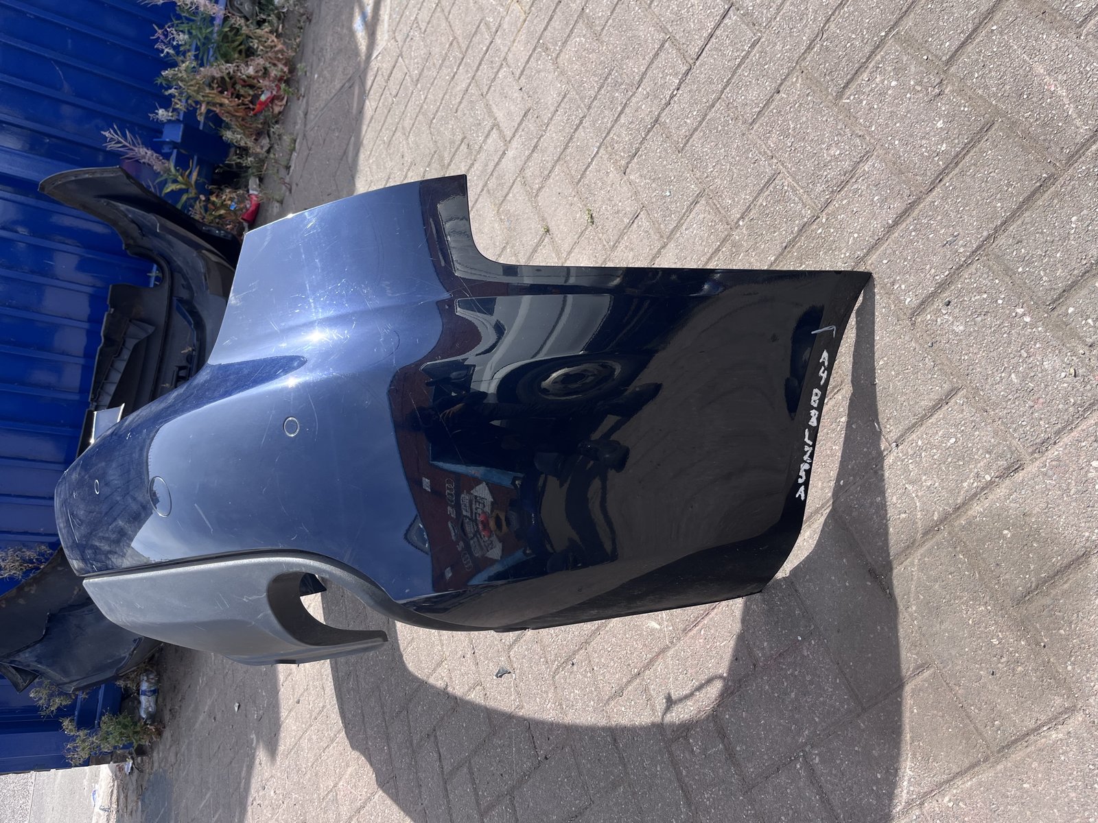 AUDI A4 B8 REAR BACK BUMPER BLUE LZ5A photo 6
