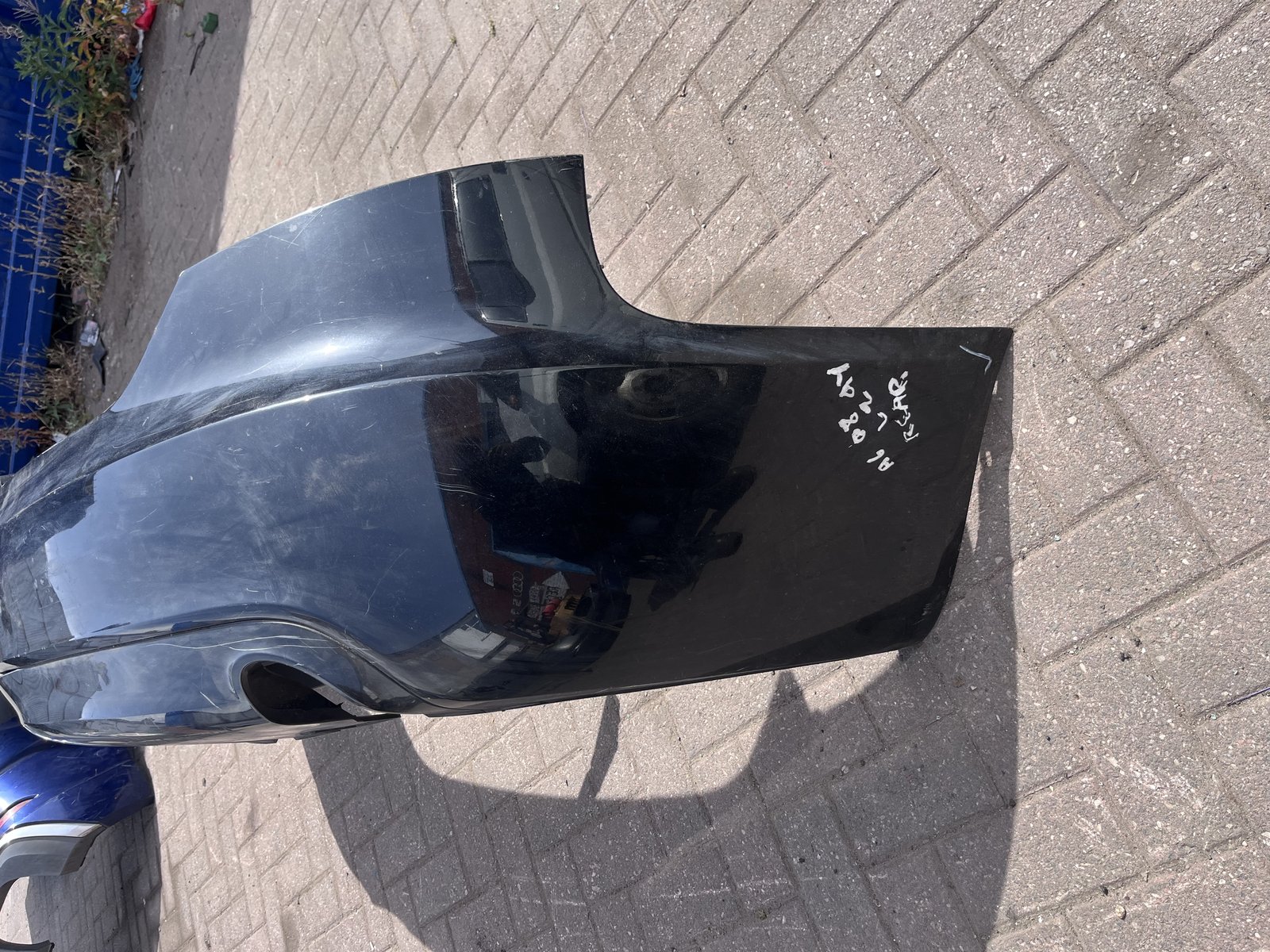 AUDI A6 08 REAR BACK BUMPER BLACK LZ9Y photo 2