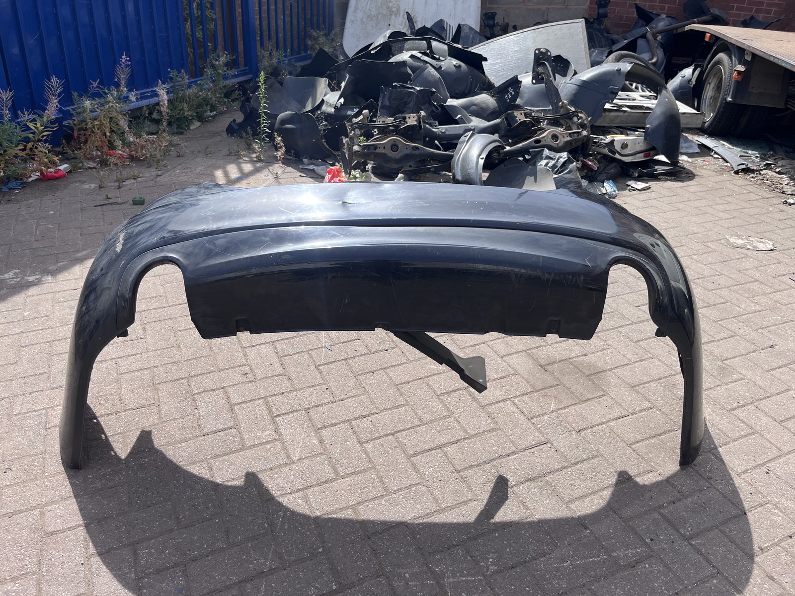 AUDI A6 08 REAR BACK BUMPER BLACK LZ9Y photo 6