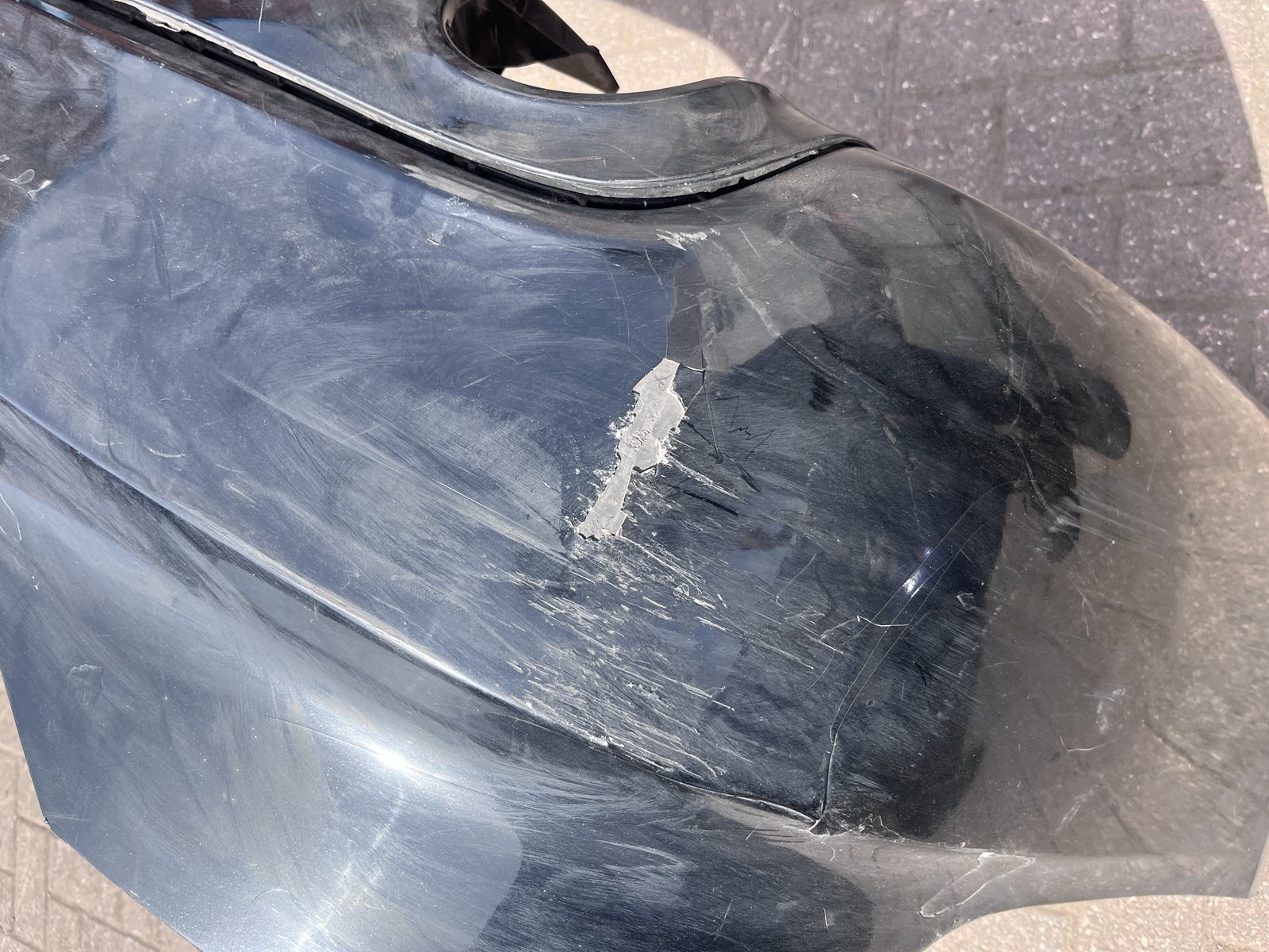 AUDI A6 08 REAR BACK BUMPER BLACK LZ9Y photo 4