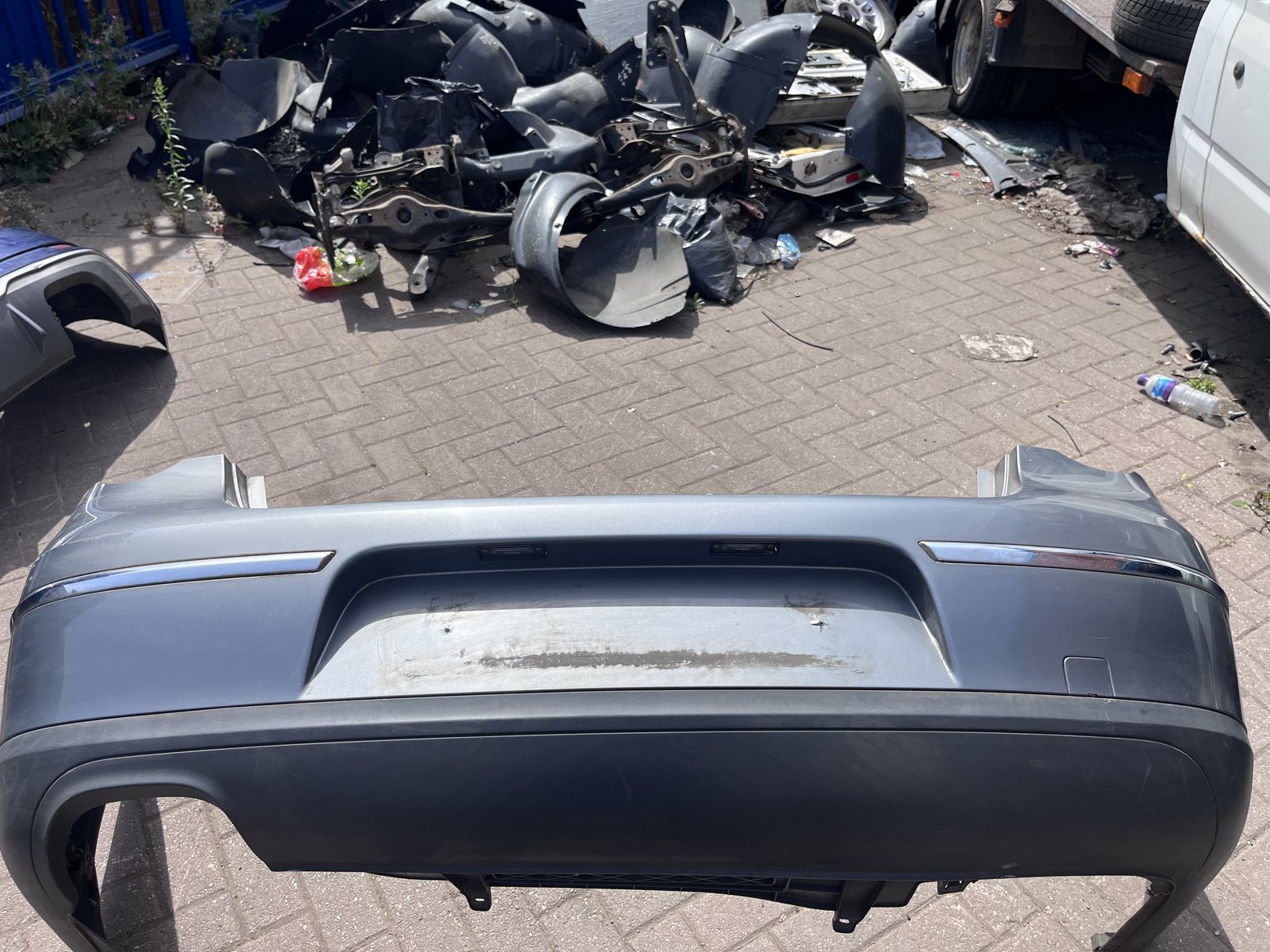 VOLKESWAGON PASSAT B6 REAR BACK BUMPER GREY LA7T  photo 3