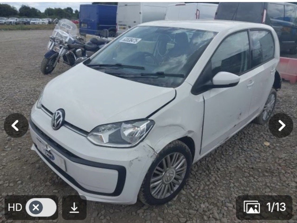 2016  Volkswagen UP - breaking for petrol parts, engine 1LITER CHY